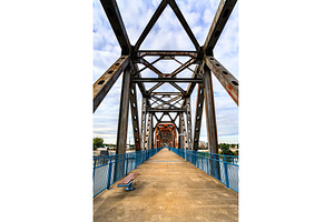 Clinton Presidential Park Bridge, an Architecture Photo by Leonid Andronov