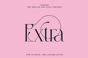 Type Ultimate - Serif Logo Font