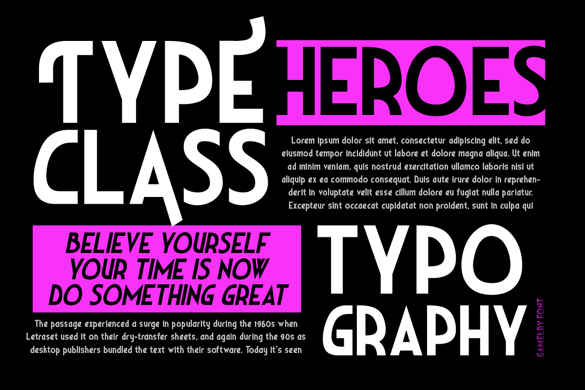 Gamelry Modern Deco, a Sans Serif Font by madeDeduk (Photo 10 of 10)