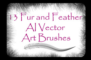 13 Fluffy Vector Illustrator Brushes