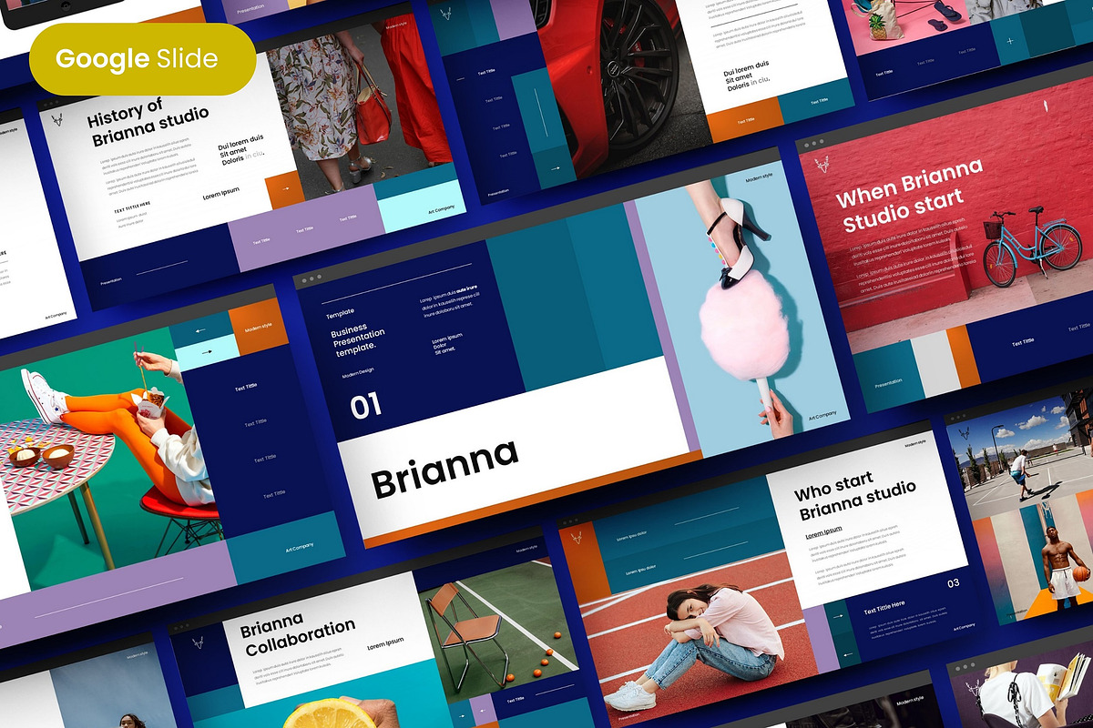 Brianna - Business Google Slide Temp, a Presentation Template by Dens Creative Studio (Photo 1 of 6)