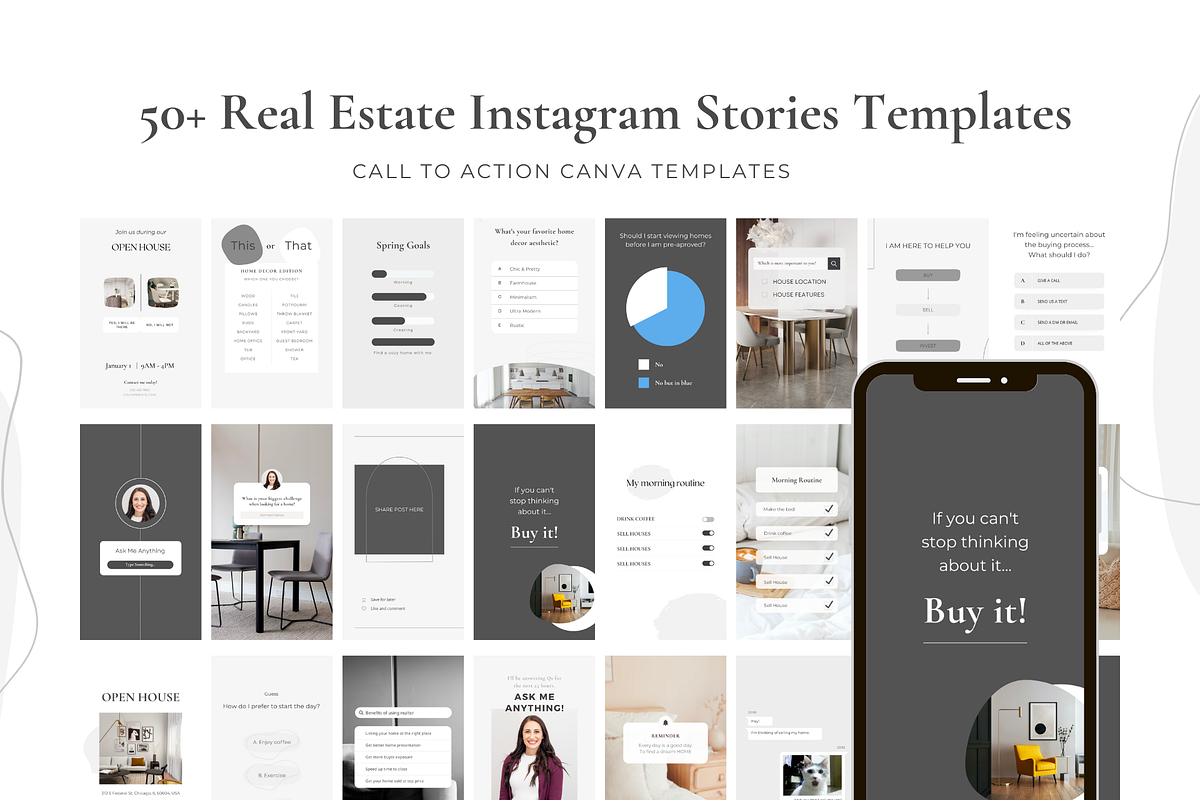 100 Call-To-Action Real Estate Pack, a Social Media Template by Estatik Designs (Photo 3 of 11)