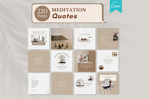 Meditation Canva Templates