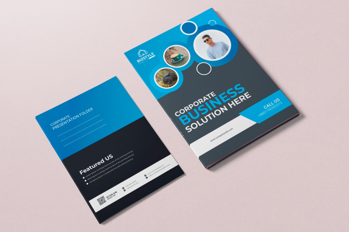 Professional Business Folder, a Stationery Template by BrandlyTemplate