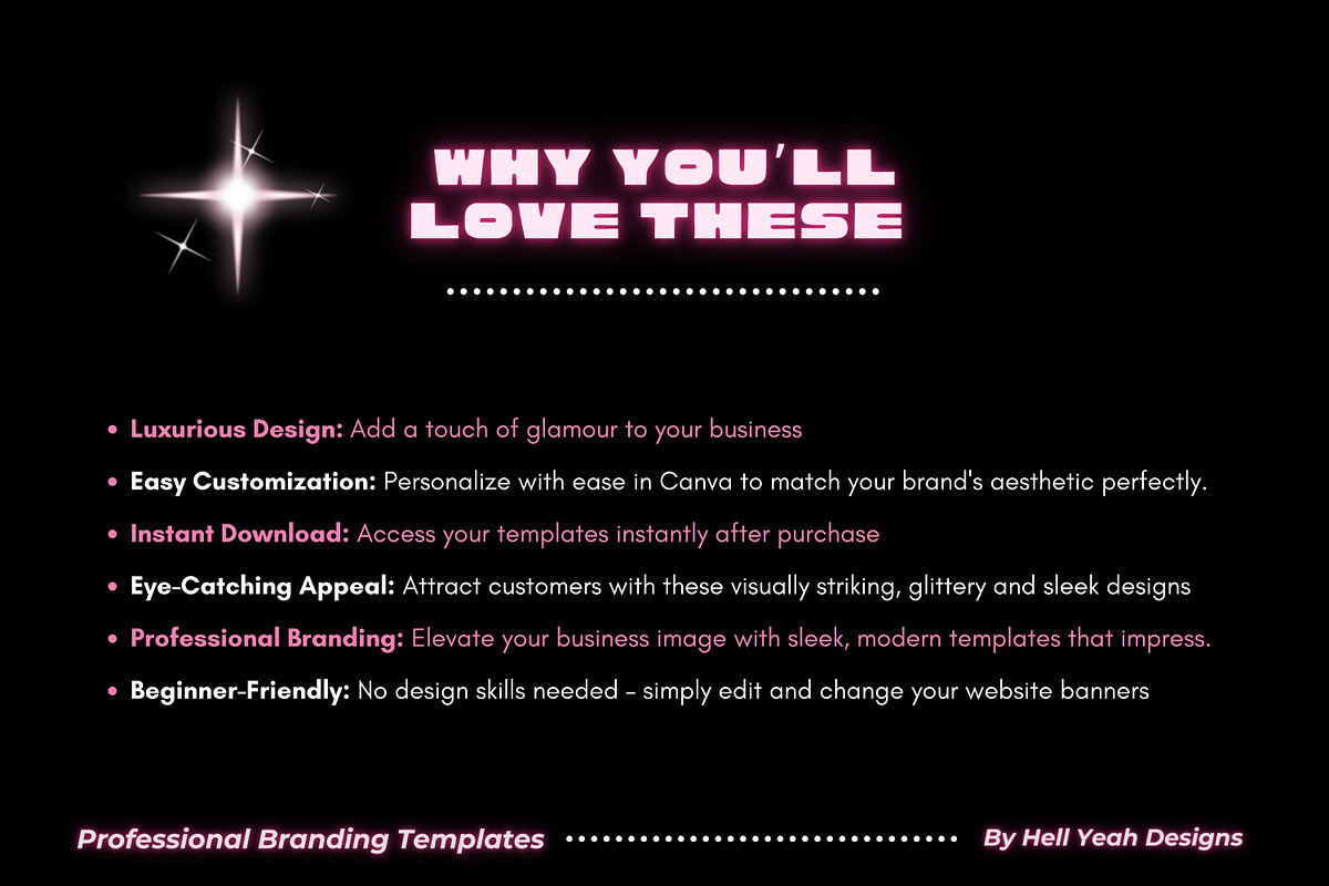 Glam Biz Web Banner Templates, a Branding & Logo Template by Hell Yeah Designs (Photo 3 of 7)