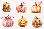 Coquette Pumpkin Clipart, an Illustration by CreationArt (Thumbnail 9 of 9)