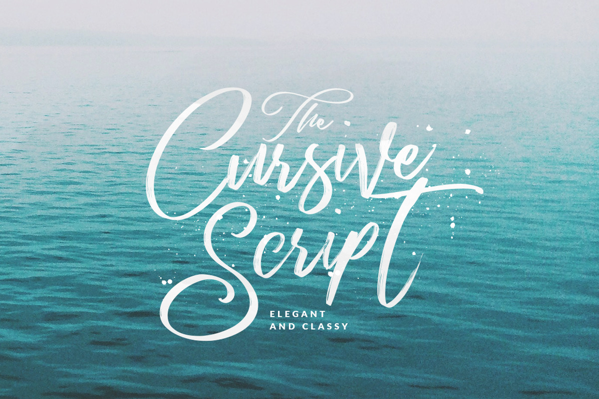 Cursive Script Handmade Brush