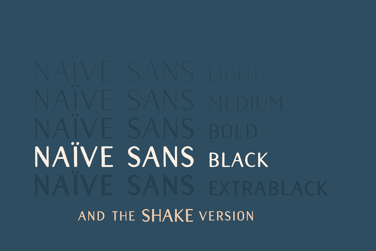 Naive Sans Black & Shake, a Handwritten Font by S&C Type (Photo 2 of 6)
