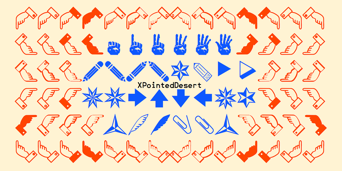 XPointedDesert, a Symbol Font by Ingrimayne Type (Photo 4 of 5)