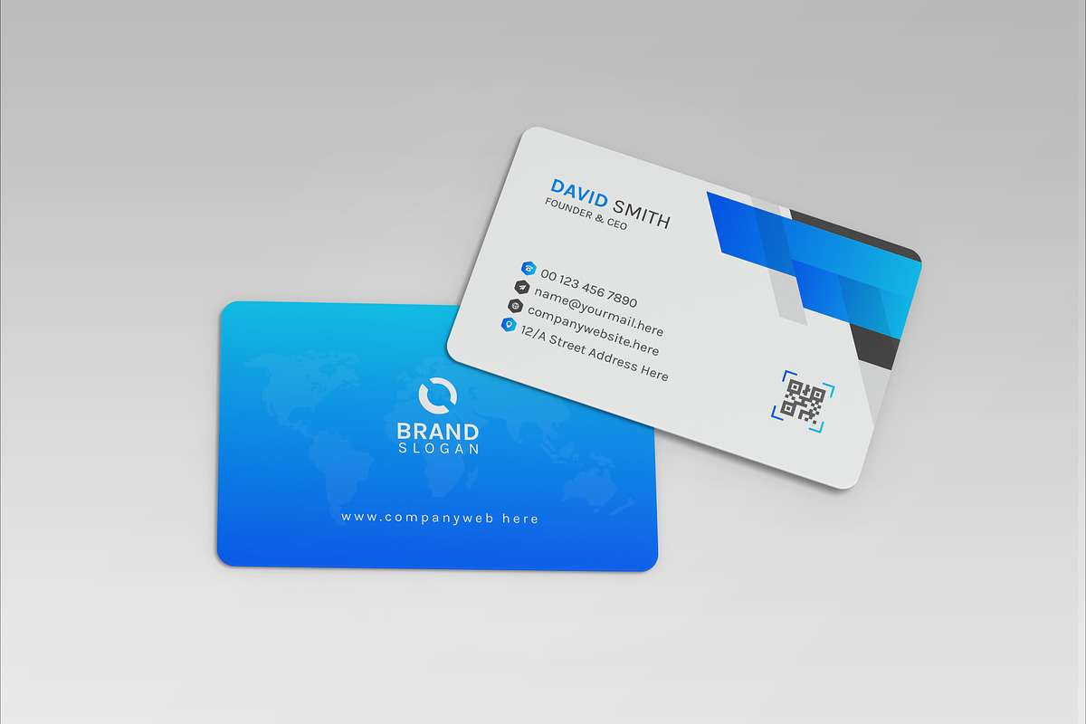 Clean and Modern Business Card, a Business Card Template by VectStock (Photo 3 of 3)