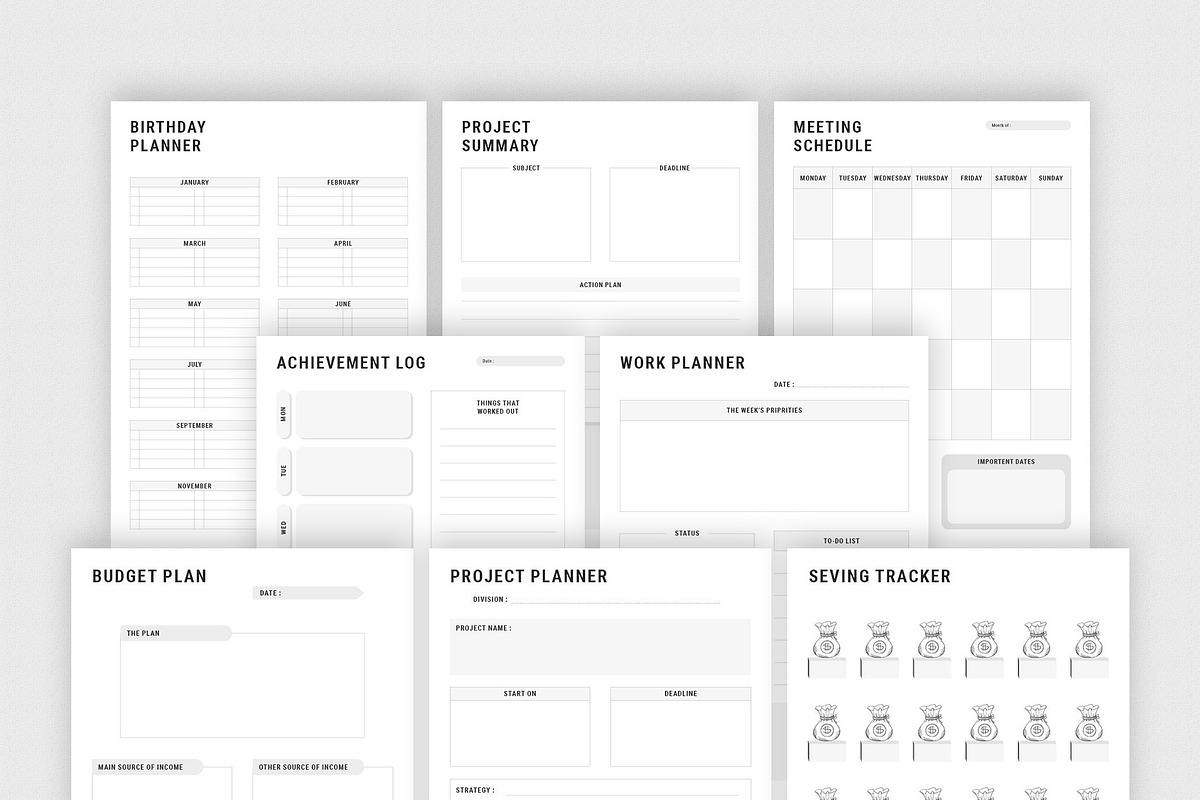 Ultimate InDesign Planner Bundle Pack