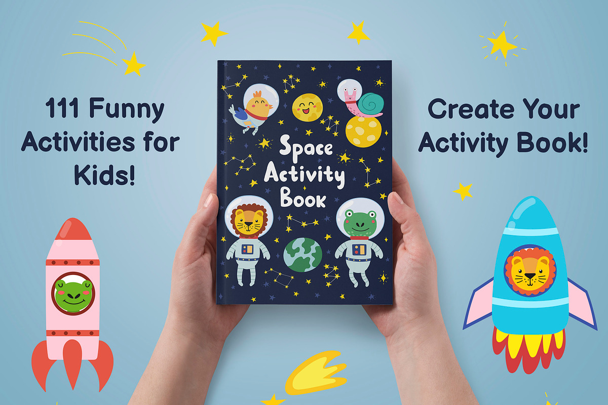 Space Activity Pages Collection, an Animal Illustration by Gulnara Sabirova (Photo 4 of 51)