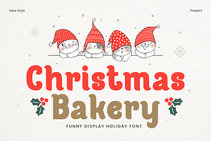 Christmas Font - Christmas Bakery, a Handwritten Font by Mozatype
