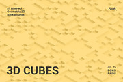 3D Cubes | Geometric Backgrounds, a Background Graphic by dvtchk (Thumbnail 5 of 9)