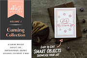 Gaming Mockup 1, a Print Template by Wild Joy Studios (Thumbnail 1 of 6)