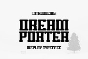 Dream Porter Bold Display, a Serif Font by Gumrega Studio (Thumbnail 1 of 6)