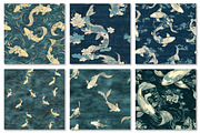 Petrol Koi Pond Japanese Texture, a Texture Graphic by Dream Creation (Thumbnail 2 of 6)