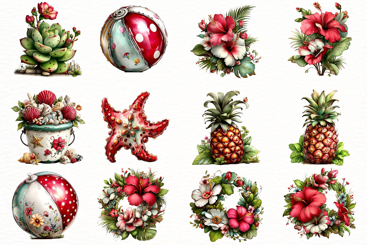 Whimsical Summer Clipart, an Illustration by Designworld (Photo 3 of 7)