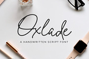 Oxlade Script Font, a Script Font by yellowline (Thumbnail 1 of 11)