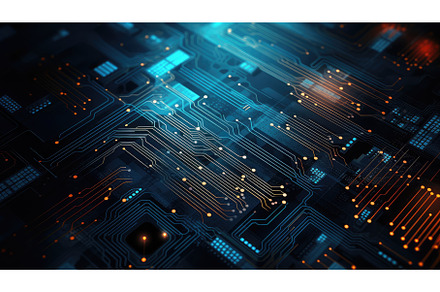 digital technology circuit lines ai, a Background Photo by pikepicture