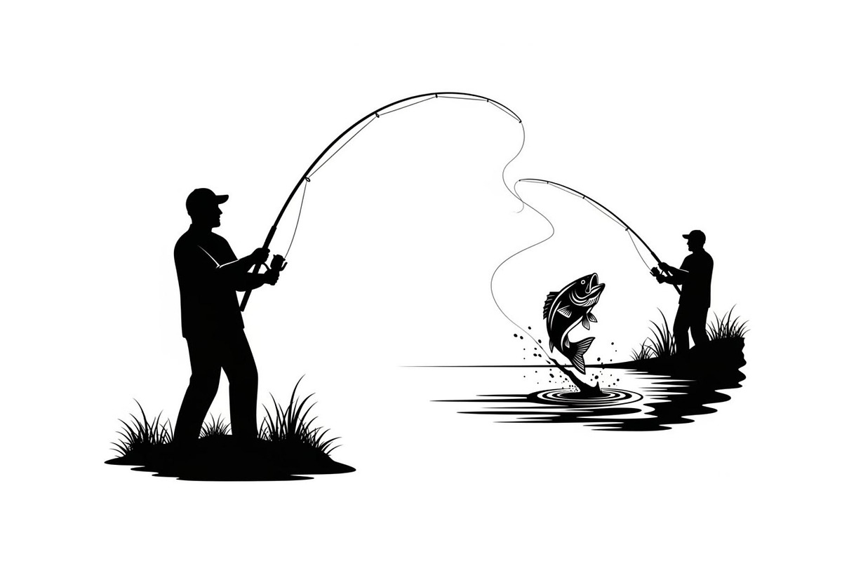 Fishing Silhouette Vector Bundle, an Illustration by hafijul (Photo 39 of 51)