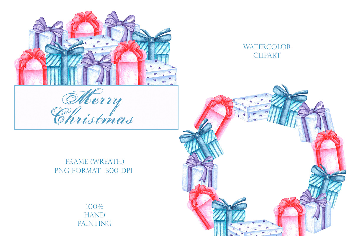 Winter adventures watercolor set., a Seasonal Illustration by SabinaWatercolorArt (Photo 10 of 17)