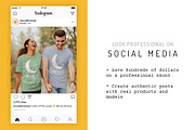 Bella Canvas 3001 Couple Mockup, a Shirt Mockup by Moonlit Mocks (Thumbnail 4 of 6)