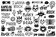 Emo / Punk / Rock collection, an Object Illustration by piyacler (Thumbnail 5 of 7)