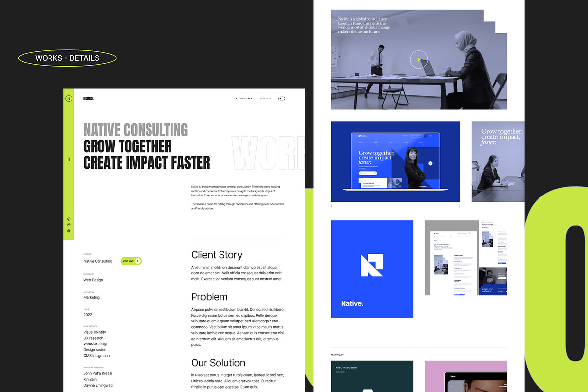 NEURO_02 - Creative Agency UI Kit, an UI Kit Template by neuwebz (Photo 7 of 10)