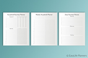 Household Planner 7x9 Printable