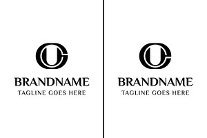 Letters GU and EU Monogram Logo, a Branding & Logo Template by Pray Art Design Studio