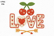 Love Embroidery PNG, Valentine's Day, an Illustration by Canvas Craft (Thumbnail 1 of 7)