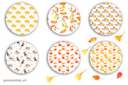 Autumn falling leaves, an Animal Illustration by Colibri Watercolor (Thumbnail 10 of 10)