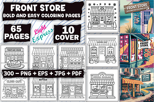 Front Store Coloring Pages