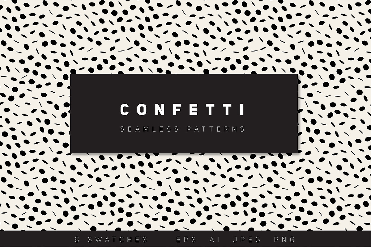 Confetti Seamless Patterns Set, a Pattern Graphic by Curly_Pat