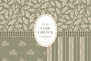 Oak & Acorn Autumn Patterns - Sage, a Pattern Graphic by Eclectic Anthology (Thumbnail 2 of 13)