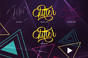 Glitter Script Font, a Script Font by Debut Studio (Thumbnail 3 of 7)