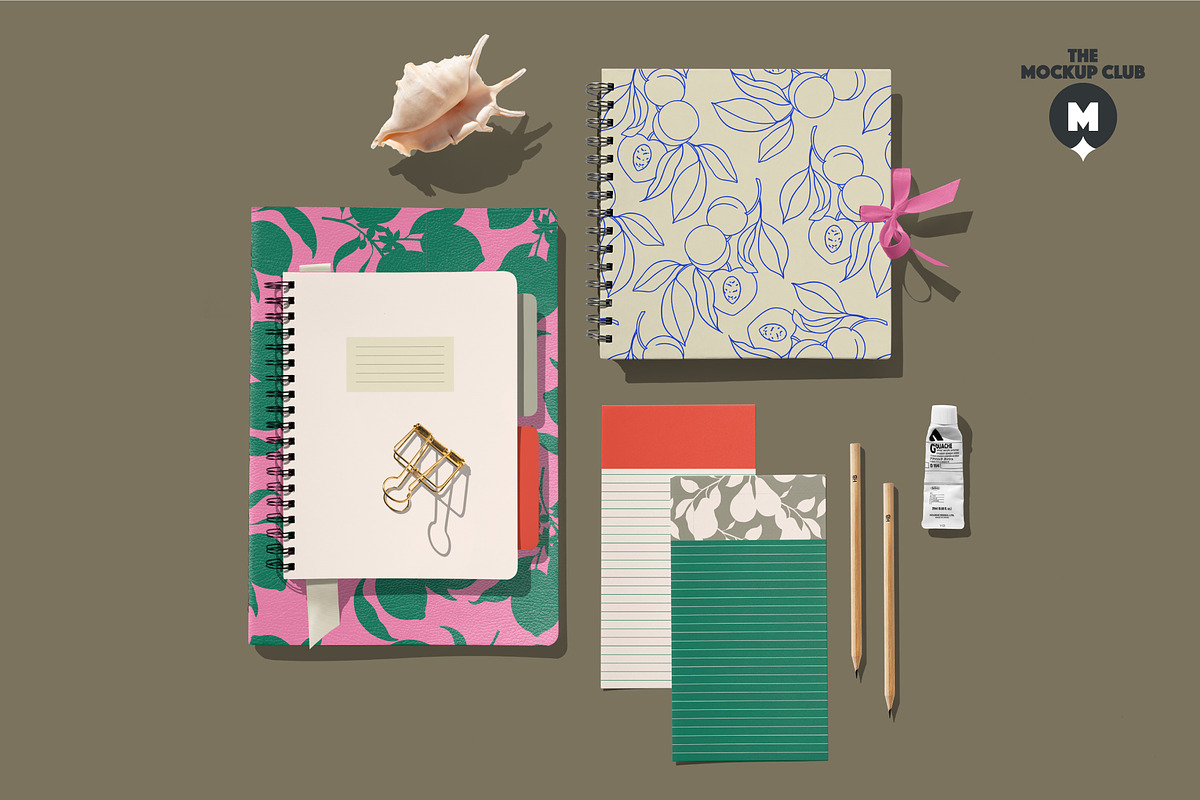 STATIONERY/NOTEBOOK MOCKUPS, a Books & Magazine Mockup by MCKP*ME (Photo 11 of 14)
