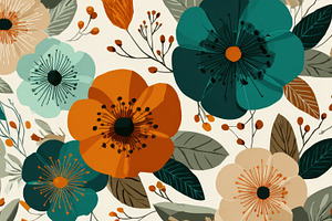 Colorful flowers in a bright design, a Photo by Beautiful things