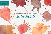 Watercolor Clipart Splashes Bundle, an Illustration by LittleAcornGraphics (Thumbnail 9 of 12)