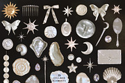 Moon Girl: Celestial Collage Kit, an Object Graphic by lerinartstudio (Thumbnail 6 of 10)