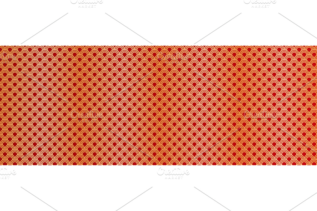 Chinese golden pattern. Japan, a Texture Illustration by Stock-Smart-Start