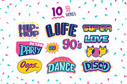 90s retro style vector clipart, an Illustration by Brandianna (Thumbnail 4 of 7)