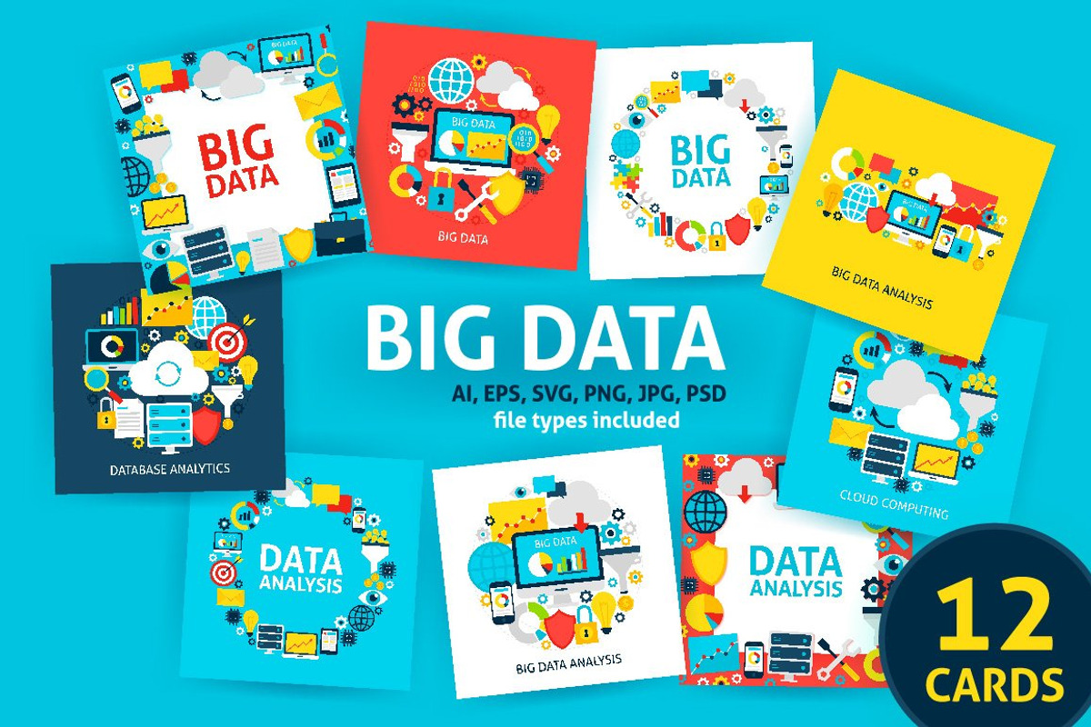 Big Data Concepts, an Object Illustration by Anna_leni (Photo 1 of 4)