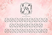 Ganisya Floral Monogram, a Handwritten Font by Yoga Letter (Thumbnail 4 of 6)