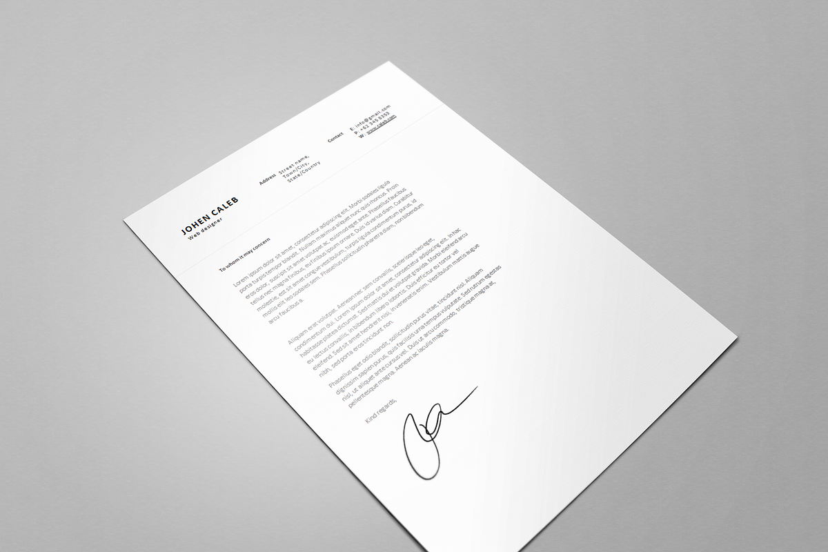 One page Resume CV + cover letter 5, a Resume Template by UX Design Mastery Shop (Photo 3 of 4)