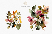 Watercolor Floral Stains, a Decorative Illustration by ThaismotaCreativeCo (Thumbnail 3 of 7)