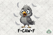 Funny Baby Chicken F-Caw-F Chick PNG, an Illustration by Craft Nest (Thumbnail 1 of 5)