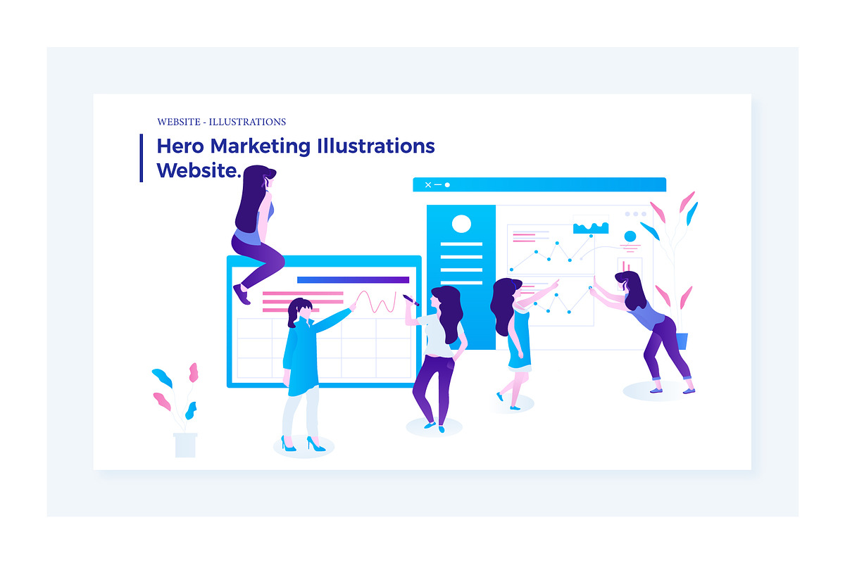 Marketing & Courses Illustrations, an Illustration by marwa_elgendy (Photo 6 of 27)