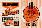 Business Lunch Menu vector designs., a Food Illustration by PoPaShop (Thumbnail 1 of 10)